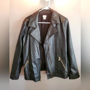Faux leather jacket